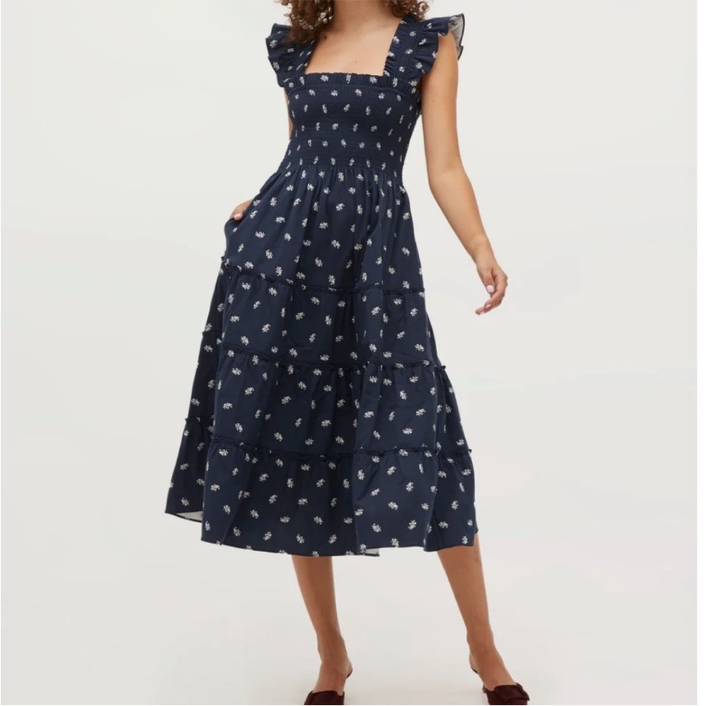 Hill House Jacuared Nap Dress